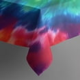 thumbnail image 3 of Rainbow Tie Dye Mandala Pattern Rectangle Tablecloth 60"x84",Waterproof Polyester Rectangle Table Cloth, Wipeable Spillproof Polyester Tablecloth for Dining, Camping, Indoor and Outdoor, 3 of 5