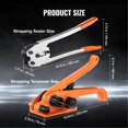 thumbnail image 3 of Banding Strapping Kit with Strapping Tensioner Tool, Banding Sealer Tool, 328 ft Length PP Band, 100 Metal Seals, Pallet Packaging Strapping Banding Kit, Banding Packaging Strapping for Packing, 3 of 7