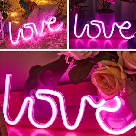 

Silicone Led Neon Sign LOVE Creative Confession Modeling Lamp LED Decorative Night Light Fragarn