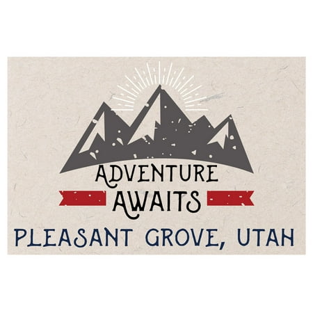 

Pleasant Grove Utah Souvenir 2x3 Inch Fridge Magnet Adventure Awaits Design
