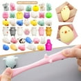thumbnail image 3 of SharkTRUE Cute Animal Squishies Toy Kawaii Mochi Squeeze Toy Stretch Decompress Color Toy Hand S9n4, 3 of 8