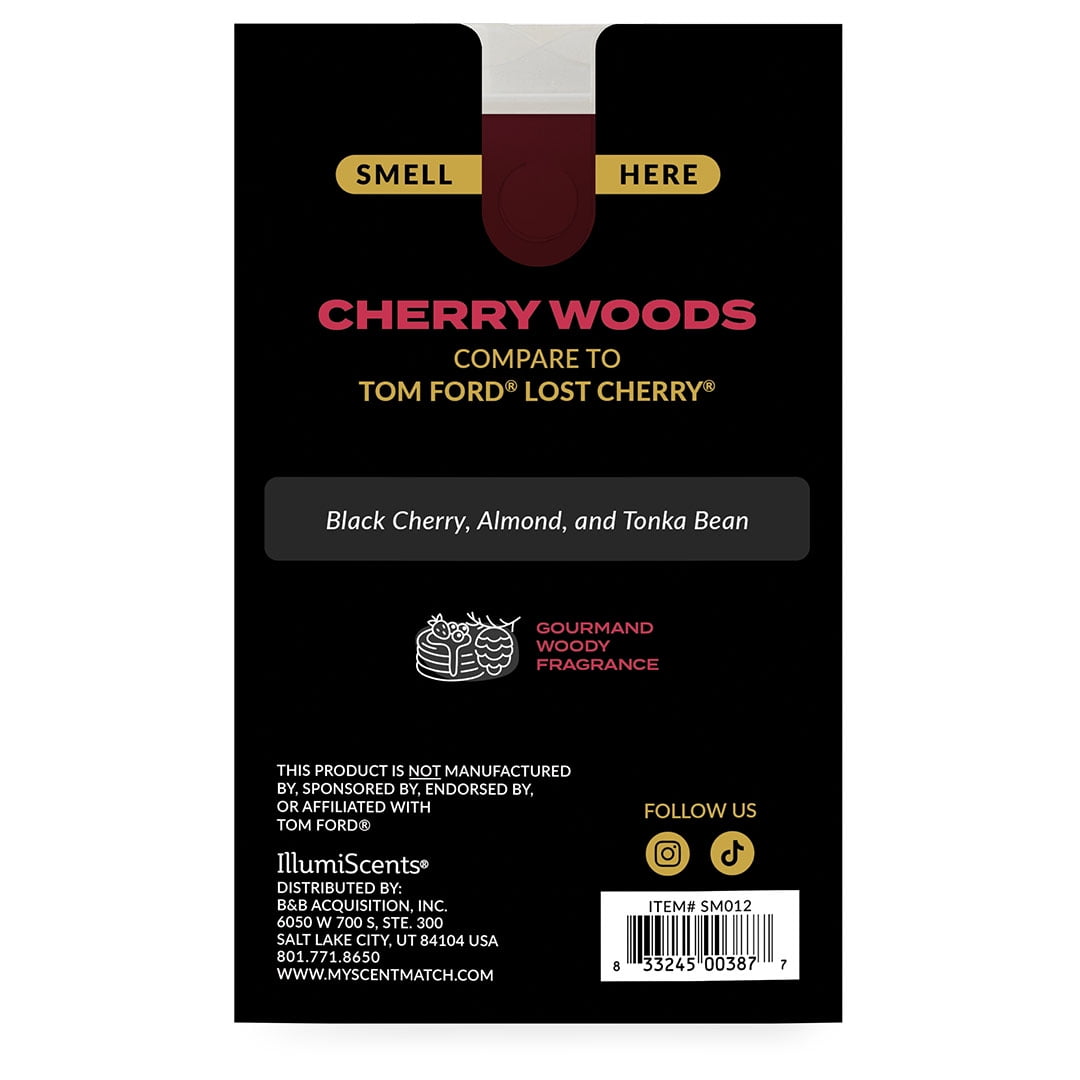 IllumiScents ScentMatch, 3 oz Wax, Melts Cherry Woods (Compare to: Tom Ford Lost Cherry)