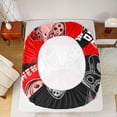 thumbnail image 4 of Gaming Fitted Sheet Teens Red And Black Gamer Sheets Video Game Bed Sheets Room Decor Bedding Twin Size 2 Pieces Sheets, 1 Fitted Sheet with 1 Pillowcase, 4 of 5