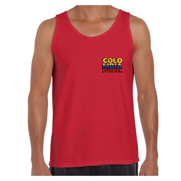 Awkward Styles Colombia Futbol Tank Top for Men Colombian Soccer Tank Top Colombia Gifts for Him Colombia Soccer 2018 Muscle Shirts Colombia Tanks for Men Men's Colombian Tank Top Gifts from Colombia