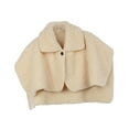 thumbnail image 1 of Chal de invierno para mujer, suave, con botones, manta térmica para hombros y cálido beige, 1 of 9