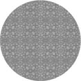 thumbnail image 1 of Ahgly Company Indoor Round Patterned Sonic Silver Gray Area Rugs, 8' Round, 1 of 6