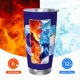 thumbnail image 5 of Feliz Año Nuevo 2025 Vaso de acero inoxidable de 20 oz Taza de café de viaje Taza térmica portátil con tapas, 5 of 7