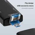 thumbnail image 2 of Bsvklp Lector tarjetas SD/TF Tipo-C/USB/Lector tarjetas micromemoria para computadora portátil (negro), 2 of 6
