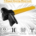 thumbnail image 3 of Steering Wheel Lock Anti-theft Steering Wheel Safety Car Lock Steering Wheel Lock Steering Wheel Lock Anti-theft Rod Universal Steering Wheel Lock Anti-theft Steering Wheel for Car, 3 of 5