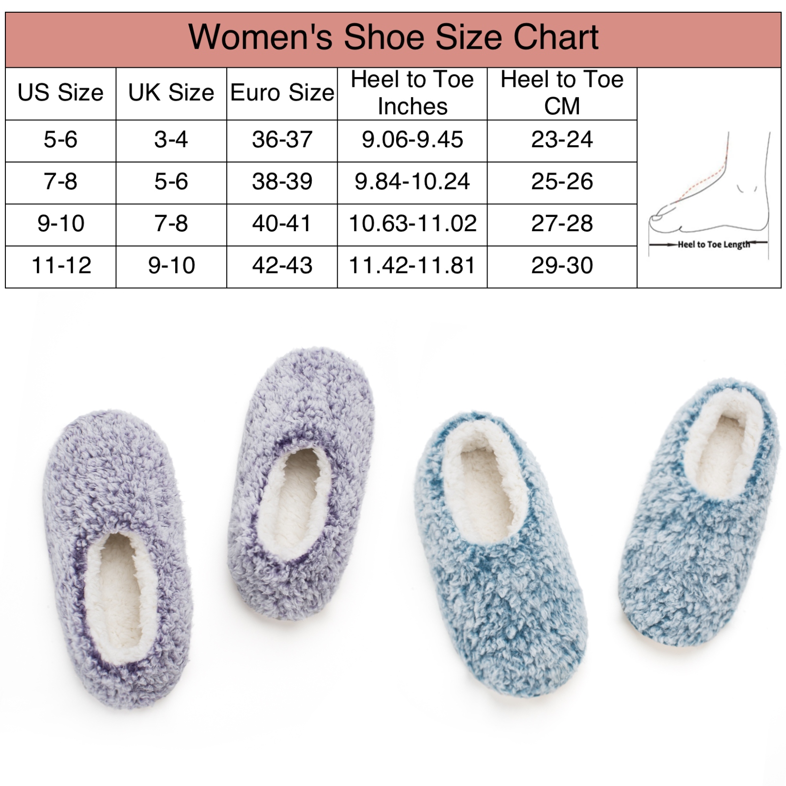 Cozylook Women's Low-Cut Slipper Socks 2-Pack photo 4