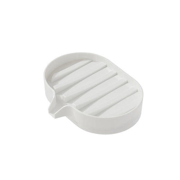 Jabonera Con Fondo Antideslizante, Jabonera Elevada De Doble Capa, Bandeja De Jabón Desmontable Con Caño De Drenaje Para Baño Y Cocina Cateissary HA026631-02