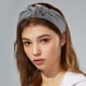 thumbnail image 2 of Diademas anudadas, diadema para mujer, aro para el cabello para todo tipo de cabello, accesorios para el cabello, gris, 2 of 7