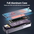 thumbnail image 4 of Caja Disco Duro Externo M.2 NVMe/SATA Con Pantalla OLED para Tabletas, 4 of 8