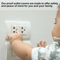 thumbnail image 4 of 12 Pack Outlet Covers Proofing, Plug Covers Easy Installation Electric Plug Protectors Safety Socket Cover Transparent, 4 of 6