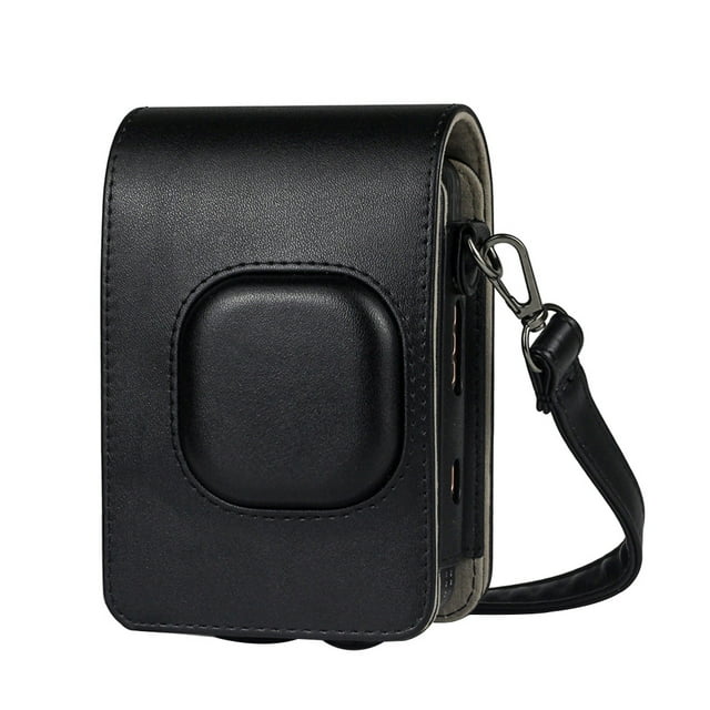 Braveheart Retro Style PU Leather Travel Case Protector Replacement for Mini Liplay Camera with Shoulder Strap,Black