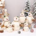 thumbnail image 2 of Muñeco de nieve de Navidad, decoración de escritorio, figuritas de Navidad hechas a mano, adornos, decoración del hogar, 2 of 4
