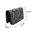 thumbnail image 4 of Luxury Snakeskin Cross body Bags For Women Credit Card Slots Clutch PU Vegan Leather Messenger Purses and Handbags, 4 of 4