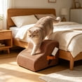 thumbnail image 6 of Non Slip Pet Stairs Foam Ramp Dog Cat Steps Portable Pet Ladder for Bed Couch Sofa Support for Small Senior Dogs Cats Anti Slip Washable Cover Indoor Outdoor Climbing Aid, 6 of 6