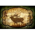 thumbnail image 2 of LightBoxJournal 24x17 White Modern Wood Framed Museum Art Print Titled - Welcome_Lodge Elk, 2 of 4