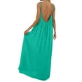 thumbnail image 5 of JIAYUE Women's Dress Ankle-Length Sleeveless V Neck Backless Maxi Oversized Loungewear Robe Casual Daily Wear Classic Female Dresses, 5 of 7