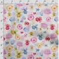 thumbnail image 3 of Soimoi Floral Print,Cotton Poplin, Sewing Fabric Sold by The Yard 42 Inch Wide,Sewing Craft Quilting/Quilt Making Fabric, White, 3 of 5