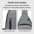 thumbnail image 3 of Wadada Small Sling Bag for Women Men, Multipurpose Travel Hiking Daypack Rope Crossbody Shoulder Bag,Sling Backpack Chest Daypack Crossbody Backpack for Travel Sports Running (Gray), 3 of 6