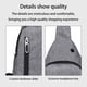 thumbnail image 5 of pstuiky Bolso bandolera pequeño tipo bandolera para el pecho bandolera de hombro bolso de viaje con correa para hombres mujeres y niños con orificio para auriculares, 5 of 6