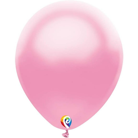 12 inch Funsational Pearl Pink Latex Balloons (50 Pack) - Party Supplies Decorations