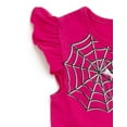 thumbnail image 5 of Marvel Spider-Man Spider-Gwen Ghost Spider Toddler Girls Tulle Dress Purple / Black 5T, 5 of 5