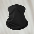 thumbnail image 2 of Solid Summer Neck Gaiter for Unisex Sun Protection Ice Silk Cooling Face Mask Neck Scarf Thin Breathable Bandana for Cycling Fishing 1 PC Black One Size, 2 of 5