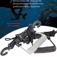 thumbnail image 4 of Eigraketly Linternas de buceo Cable de seguridad en antipérdida Herramienta de emergencia con hebilla de liberación rápida Correa de Deportes acuáticos Negro transparente, 4 of 6