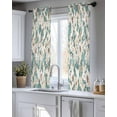 thumbnail image 5 of Spring Flowers Sheer Curtains 39 Inch Length 2 Panels Set for Living Room/Bedroom, Vintage Chic Botanical Florals Birds Kitchen Curtains Grommet Semi-Sheer Curtains Window Treatments 27.5"x39"x2, 5 of 7