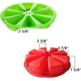 thumbnail image 2 of 2 Pack Silicone Baking Molds, Triangle Cake Pan DIY/8 Cavity Silicone Scone Pan/Cakes Slices Mold/Pizza Baking Molds/Bread Mold molds for baking,for Kitchen Baking Tool, 2 of 7