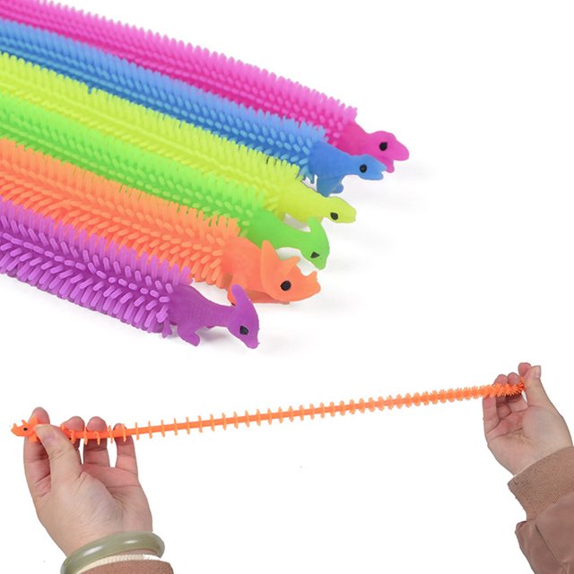 Muyoka uds Cuerdas elásticas Juguete Sensorial Fidget Juguetes Alpaca Dinosaurio Cuerda elástica Gusano Fideos Cuerda elástica Oficina en el hogar Alivio del estrés Juguetes para TDAH Autismo Ansiedad Muyoka Hogar