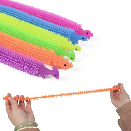 Stretchy String Fidget Toys 6pcs Alpaca Dinosaur Worm Noodle Home ...