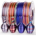 thumbnail image 1 of TEMOGU-Silk PLA 3D Printer Filament Bundle, Shiny Multicolor Rainbow PLA Filament 1.75mm Pack, Fast Color Change PLA 3D Printing Filament for Most FDM 3D Printer, 200g X 4 Spools, 1 of 4