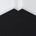 thumbnail image 5 of Roma Stripe Rib Black Residential 24 in. x 24 in. Peel and Stick Carpet Tile Square 60 Sq. ft. 15 Tiles Per Box for Home and Office, 5 of 12