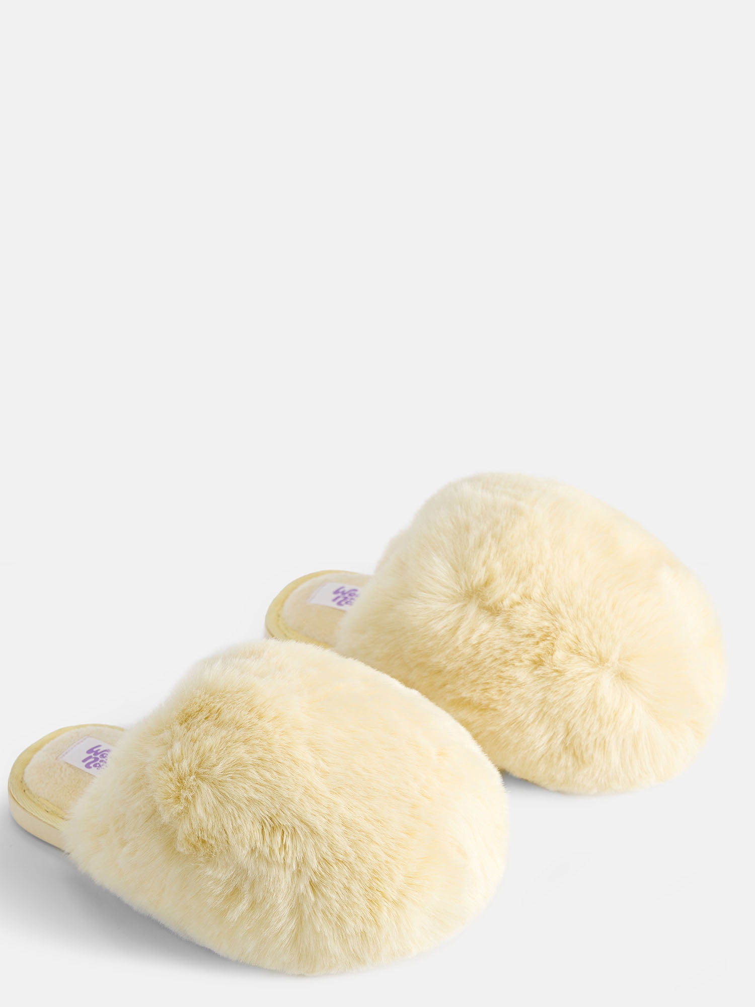 Wonder Nation Toddler, Little & Big Girls Faux Fur Puff Slippers