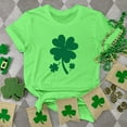thumbnail image 2 of Besolor T-Shirts de la Saint-Patrick pour Femmes Été Col Rond Manches Courtes Tuniques Tops Décontractés Blouse Graphique Ample, 2 of 6