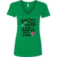 thumbnail image 3 of Inktastic Best Friends Forever Never Apart, Maybe in Distance Women's V-Neck T-Shirt, 3 of 5