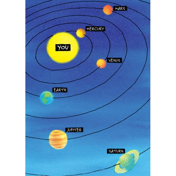 Solar System Birthday Greeting Card [2316BD]