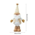 thumbnail image 3 of CuiLiyq Adjustable Standing Christmas Gnomes, Doll Stuffed Plush with Retractable Spring Legs, Christmas Decor Ornaments Winter Home Decor (Pointy Hat Santa Claus), 3 of 6