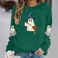 thumbnail image 2 of PNTUTB Halloween Sweatshirt for Women Long Sleeve Crew Neck Pullover Top Cute Print Casual Comfort Loose Fall Trendy Sweatshirts, 2 of 7