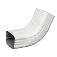 thumbnail image 1 of 3 x 3 x 2 in. A Front Aluminum Gutter Elbow  White, 1 of 1