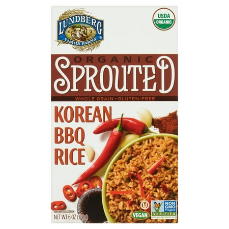Lundberg Family Farms Organic Sprouted Korean BBQ Rice, 6 oz, 6