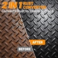 thumbnail image 2 of 2-in-1 Rust Converter & Metal Primer, 35oz Matte Black Rust Inhibitor Paint for Metal, Ultra Automotive Rust Reformer & Seal, Heat Resistance Trailer Paint for Chassis, Frame, Marine, Industrial, 2 of 8