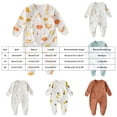 thumbnail image 4 of 3-6 Months Newborn Preemie Boys Girls Underwear Pajamas Rompers Home Clothes Footed Sleeper Gown With Mitten Footed For 0 6 Months Multicolour Rompers Baby Gift, 4 of 8