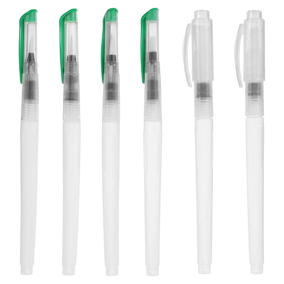 6Pcs Empty Refillable Watercolor Brush Pens for Painting Art