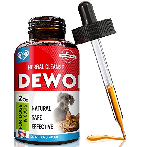 Natural Cat & Dog Dewormer All Worms Broad Spectrum Medicine for Kittens and Puppies