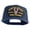 Navy, variant on Purple Heart Vietnam Veteran Combat Wounded Patched Solid Cotton Twill 5 Panel Prostyle Snap Cap - Black OSFM